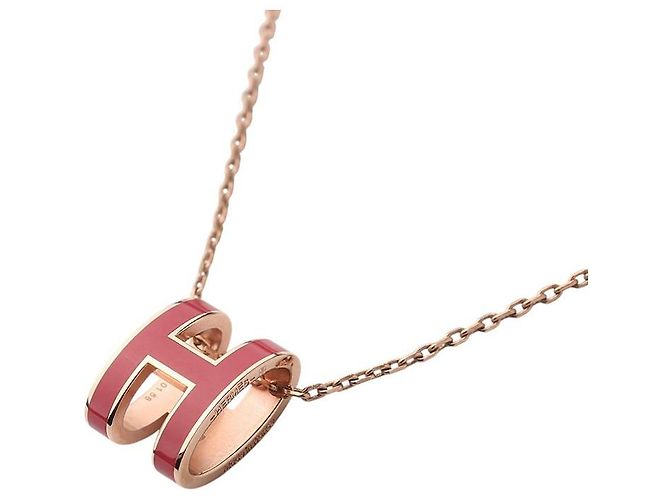 Hermès Collar Pop Large Rose Gold Framboise - vista 4