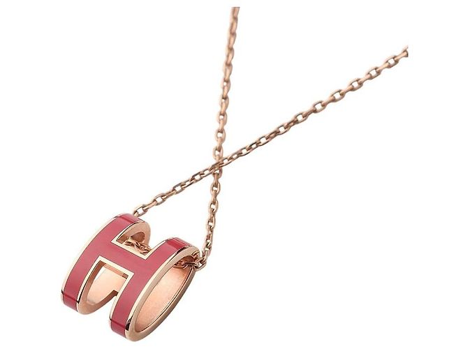 Hermès Collar Pop Large Rose Gold Framboise - vista 5