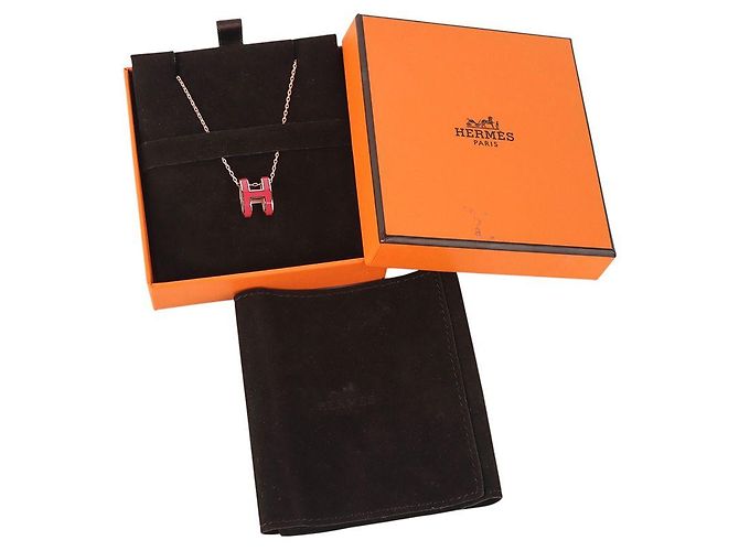 Hermès Collar Pop Large Rose Gold Framboise - vista 7