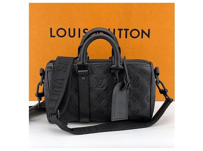 Louis Vuitton Keepall 25 TUILLEON Nero - vista 2