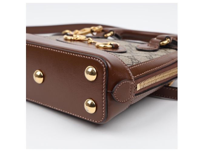 Gucci Horsebit Mini Top Handle Bag Braun - Ansicht 10