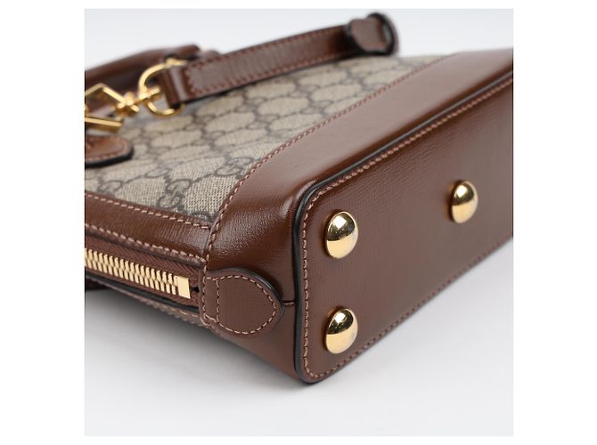 Gucci Horsebit Mini Top Handle Bag Braun - Ansicht 11