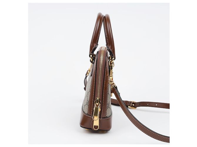 Gucci Horsebit Mini Top Handle Bag Braun - Ansicht 7