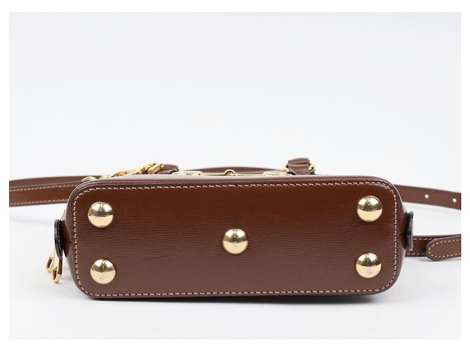 Gucci Horsebit Mini Top Handle Bag Braun - Ansicht 8