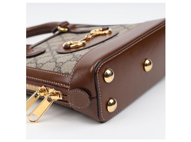 Gucci Horsebit Mini Top Handle Bag Braun - Ansicht 9