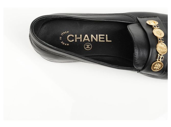 Chanel Mocassini Penny Coin da Donna Nero - vista 13