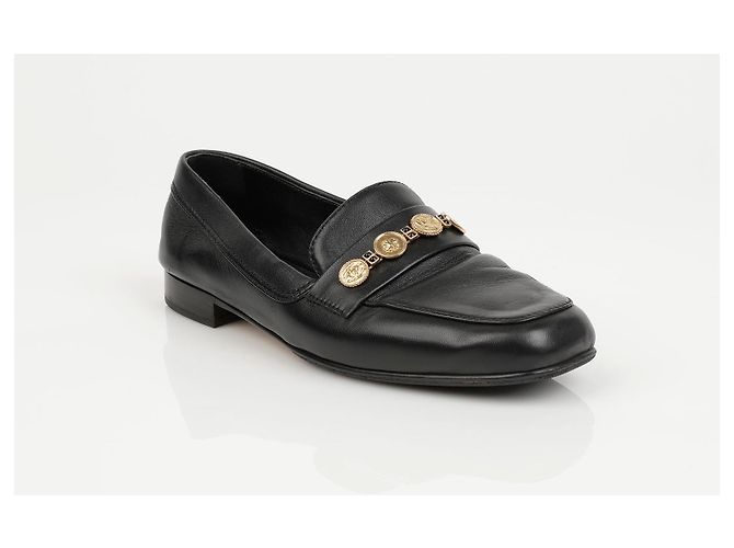 Chanel Mocassini Penny Coin da Donna Nero - vista 2