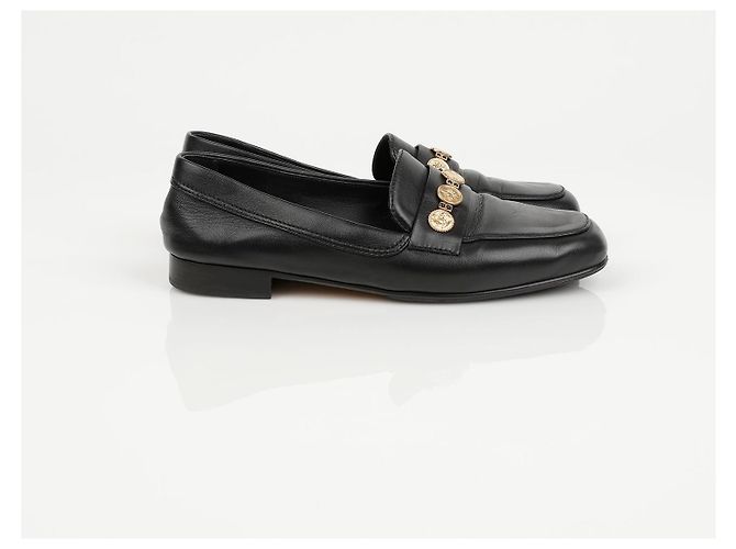Chanel Mocassini Penny Coin da Donna Nero - vista 3