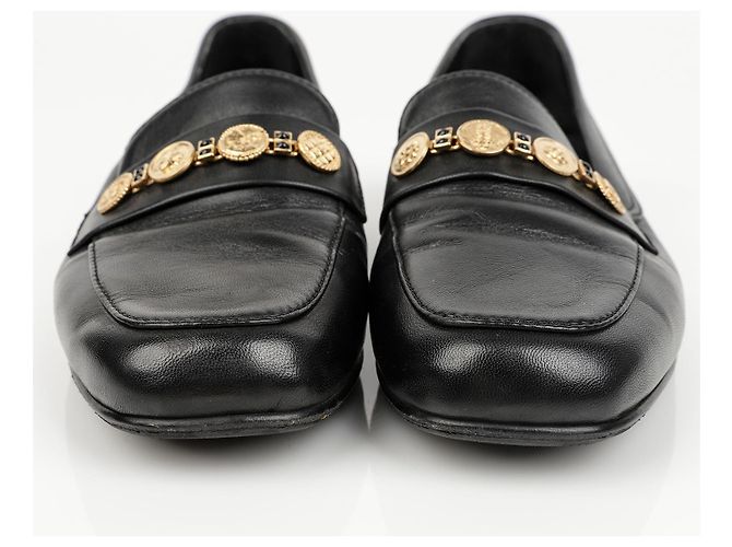 Chanel Mocassini Penny Coin da Donna Nero - vista 5