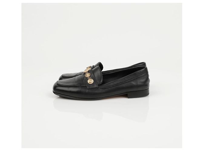 Chanel Mocassini Penny Coin da Donna Nero - vista 7