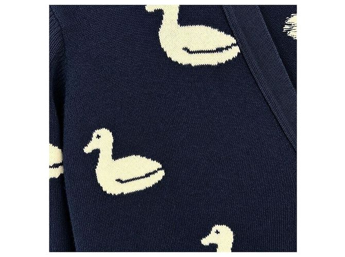 Thom Browne Kaschmir-Cardigan mit Duck-Streifen - Ansicht 5