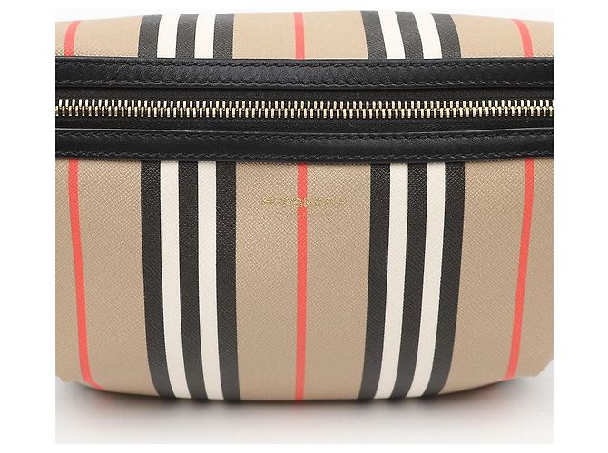 Burberry Sony Icon Stripe Gürteltasche Beige - Ansicht 3