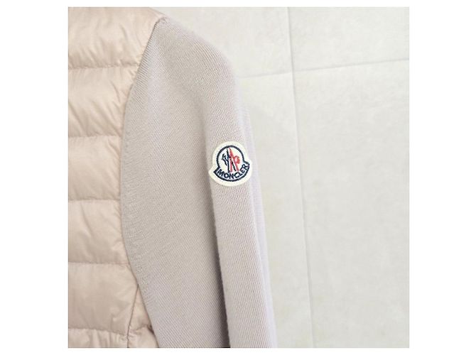 Moncler Strick-Cardigan gesteppt Rosa XS - Ansicht 5