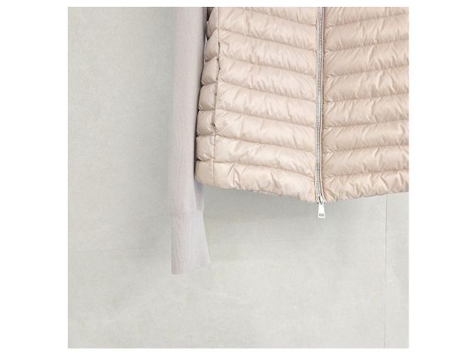 Moncler Strick-Cardigan gesteppt Rosa XS - Ansicht 7