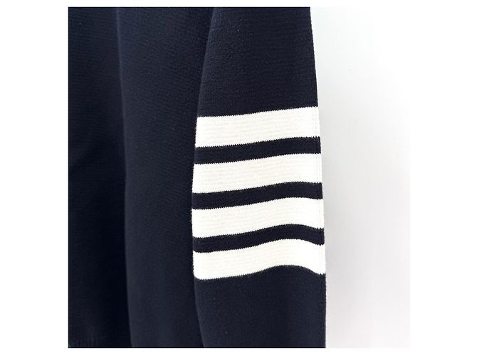 Thom Browne Diagonal Arm Band Milano Stitch Knit Navy - Ansicht 6