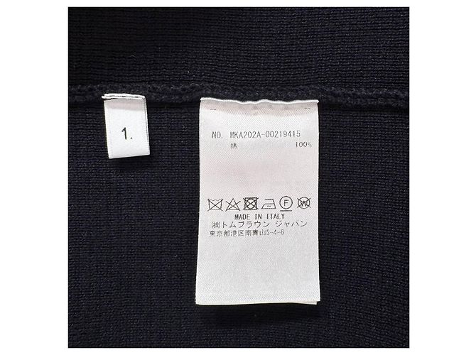 Thom Browne Diagonal Arm Band Milano Stitch Knit Navy - Ansicht 7