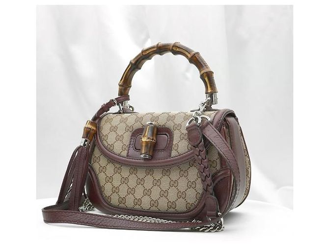 Bamboo Gucci Borsa Tote con manici in bambù - vista 3