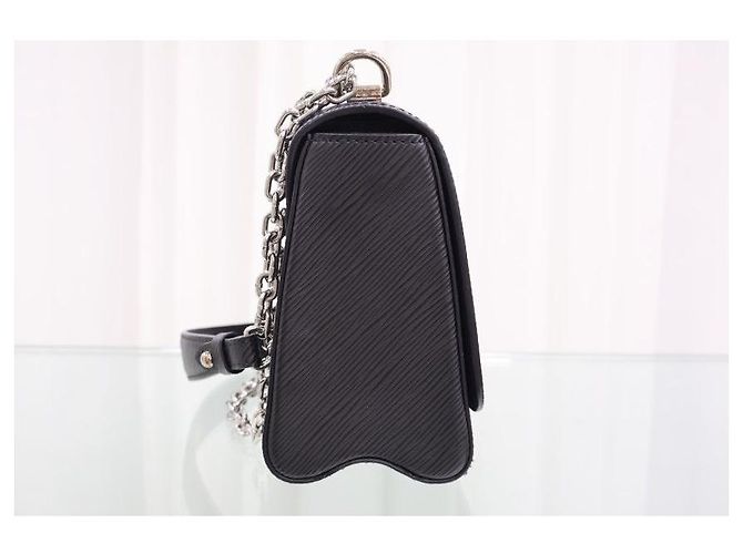 Louis Vuitton Borsa a tracolla Twist MM Chain Black - vista 5