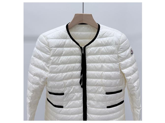 Moncler Leichte Daunenjacke Weiß - Ansicht 2