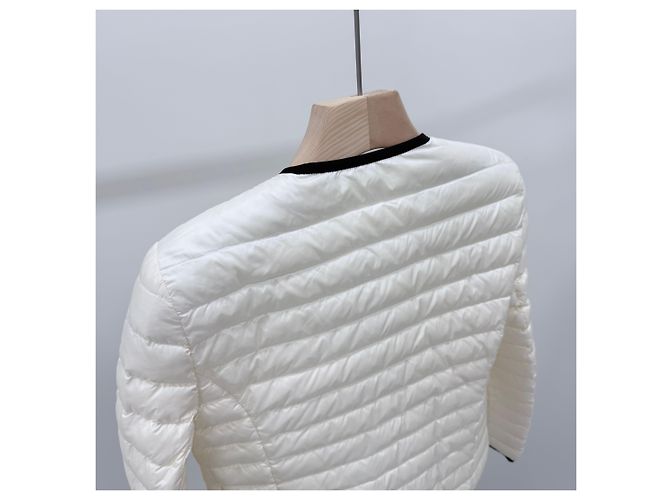 Moncler Leichte Daunenjacke Weiß - Ansicht 5