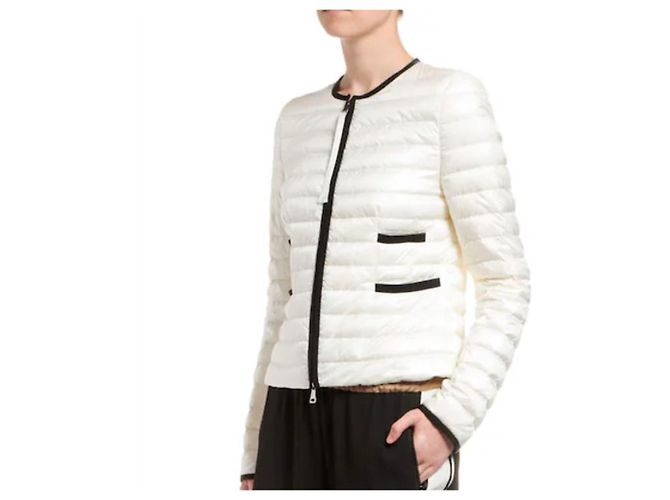 Moncler Leichte Daunenjacke Weiß - Ansicht 7