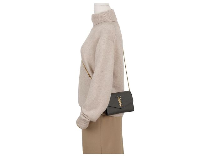 Autre Marque Borsa a Tracolla Uptown Chain Grigio Scuro - vista 14