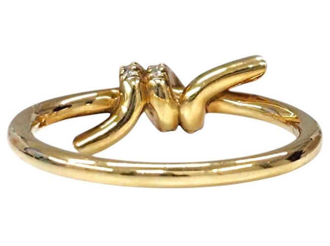 Tiffany & Co Anello Note Diamond Ring Yellow Gold Size - vista 11
