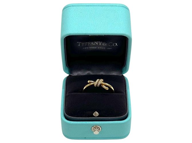 Tiffany & Co Anello Note Diamond Ring Yellow Gold Size - vista 3