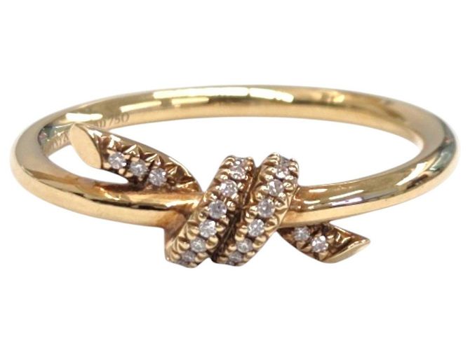 Tiffany & Co Anello Note Diamond Ring Yellow Gold Size - vista 4
