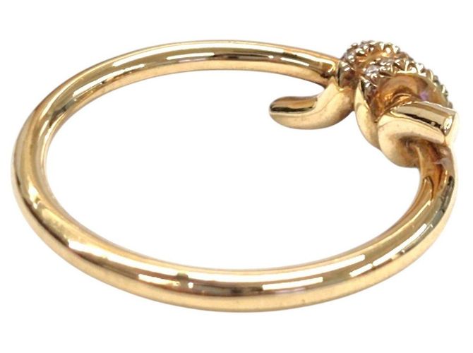 Tiffany & Co Anello Note Diamond Ring Yellow Gold Size - vista 8