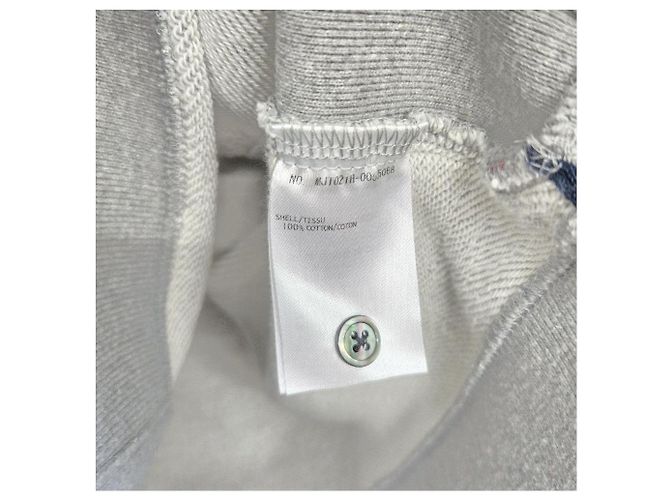 Thom Browne Graues Sweatshirt aus Baumwolle mit diagonalem Armband - Ansicht 11