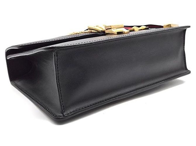 Borsa Gucci Sylvie Small in pelle nera - vista 7