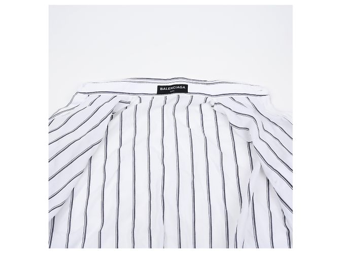 Camicia Balenciaga Bianca in Misto Cotone - vista 12