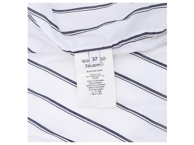 Camicia Balenciaga Bianca in Misto Cotone - vista 18