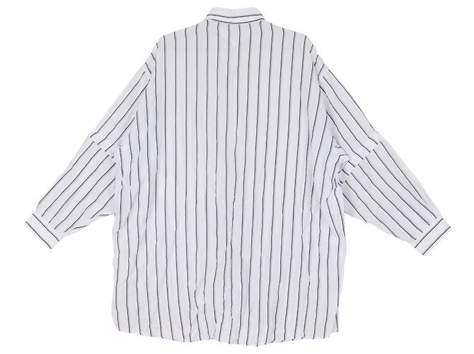 Camicia Balenciaga Bianca in Misto Cotone - vista 2