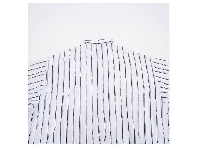 Camicia Balenciaga Bianca in Misto Cotone - vista 8