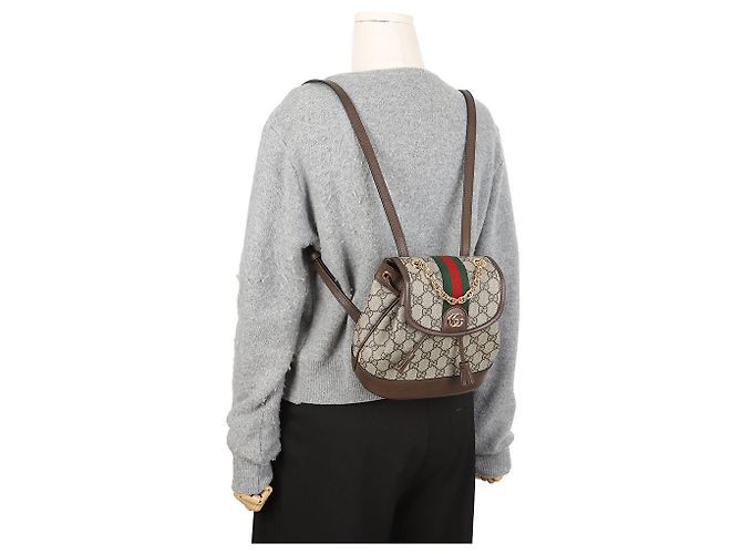 Gucci Mini zaino Ophidia da donna Beige - vista 11