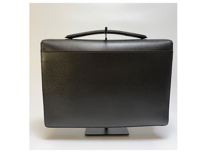 Louis Vuitton Borsetta in pelle Taiga Nero - vista 5