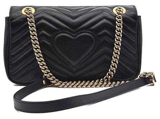 Gucci Borsa a spalla GG Marmont Matelassé con catena Small - vista 3