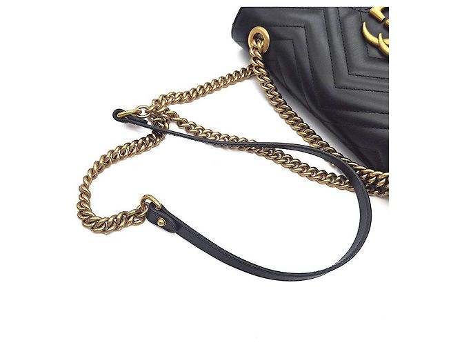 Gucci Borsa a spalla GG Marmont Matelassé con catena Small - vista 5