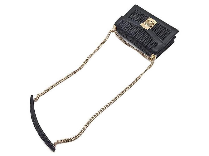 Miu Miu Borsa a tracolla Matelassé Confidential Chain - vista 4