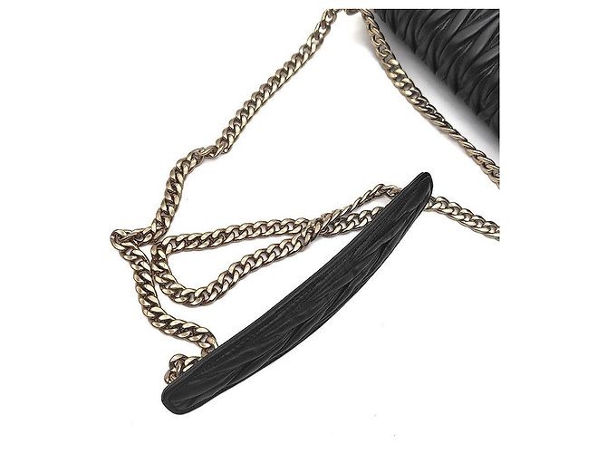 Miu Miu Borsa a tracolla Matelassé Confidential Chain - vista 5