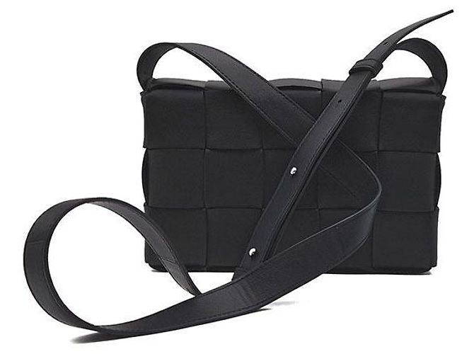 Borsa Bottega Veneta Cassette in pelle nera - vista 3