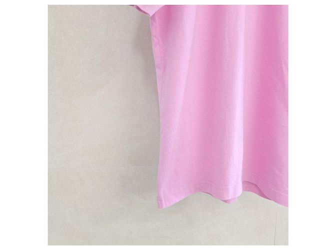 Balenciaga Upside Down T-Shirt mit besticktem Logo Rosa XS - Ansicht 8