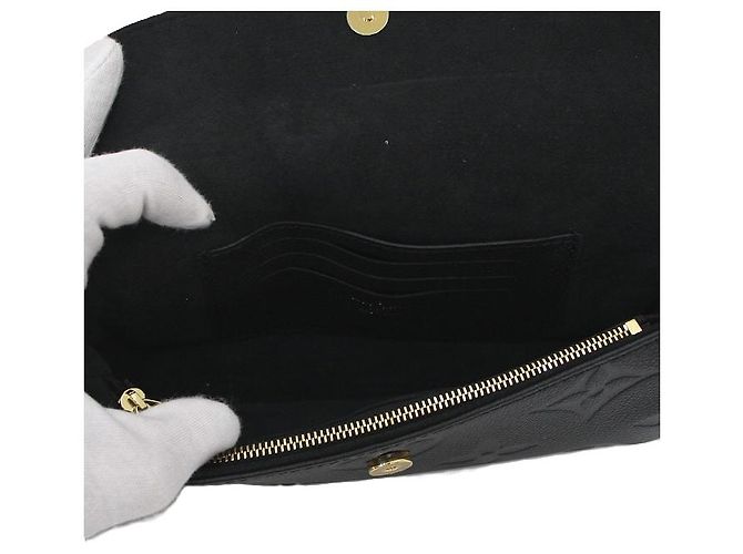 Louis Vuitton Bolsa de ombro e crossbody Ivy Wallet on Chain em Monogram Empreinte preto - vista 10