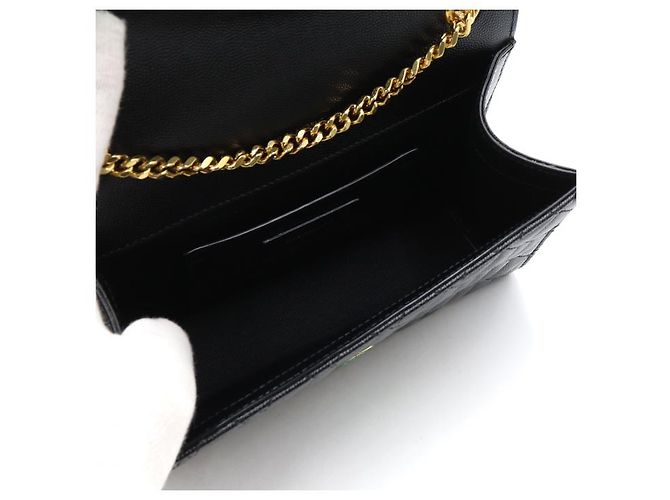 Autre Marque Borsa a tracolla a busta matelassé Monogram con catena dorata - vista 5