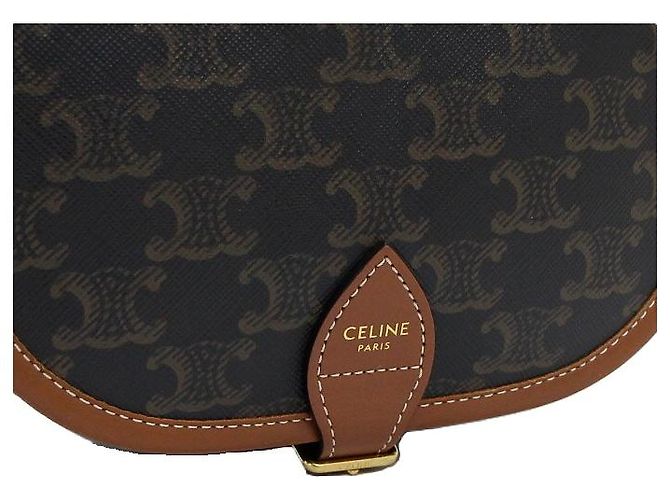 Céline Borsa a spalla e borsa a tracolla Medium in tela Triomphe - vista 10