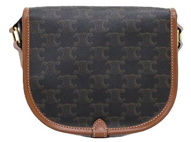 Céline Borsa a spalla e borsa a tracolla Medium in tela Triomphe - vista 5