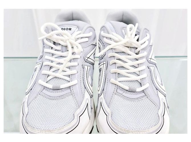 Dior Sneakers in mesh di microfibra - vista 4