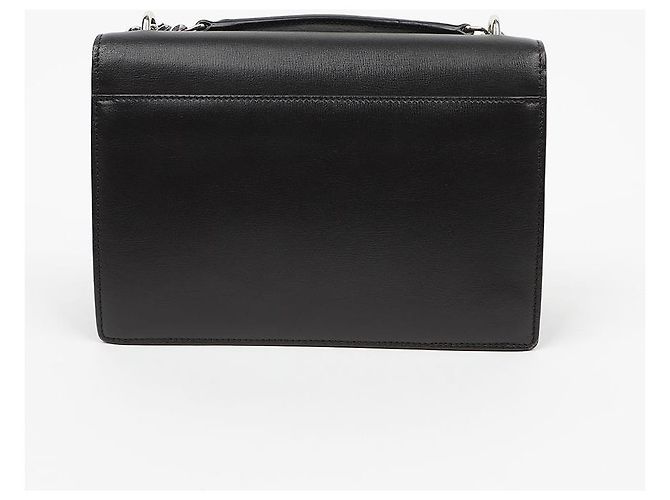 Autre Marque Borsa a tracolla Sunset Medium in pelle liscia con catena Black Silver - vista 5